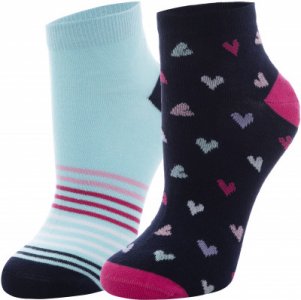Носки для девочек , 2 пары, размер 31-33 Demix. Цвет: голубой