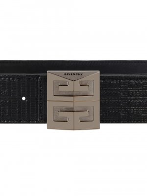 Двусторонний ремень 4G из кожи и парусины с покрытием , черный Givenchy