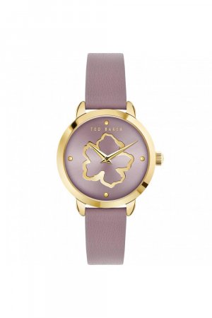 Модные аналоговые кварцевые часы Fleur из нержавеющей стали - Bkpfls303 , фиолетовый Ted Baker
