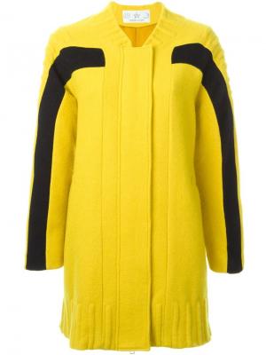 Куртка-бомбер с полосками Tsumori Chisato. Цвет: жёлтый и оранжевый