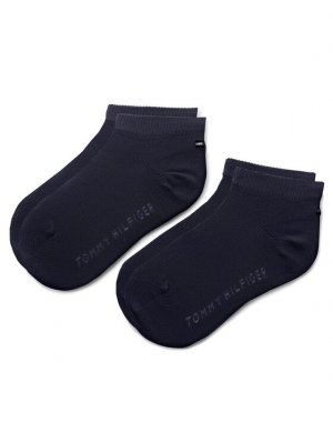 Комплект из 2 низких детских носков , синий Tommy Hilfiger
