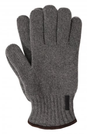 Шерстяные перчатки Paul&Shark. Цвет: серый