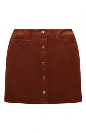 Вельветовая юбка Chloé. Цвет: коричневый