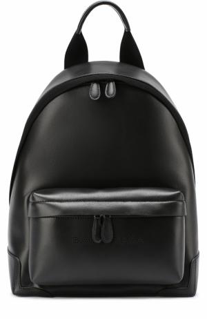 Кожаный рюкзак с логотипом бренда Balenciaga. Цвет: черный