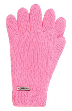 Шерстяные перчатки Il Trenino. Цвет: розовый
