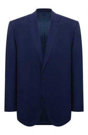 Шерстяной пиджак Eduard Dressler. Цвет: синий