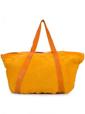 Дорожная сумка с двумя лямками Guidi. Цвет: жёлтый и оранжевый