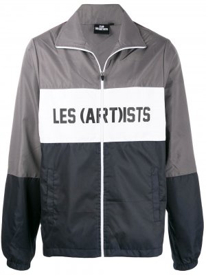 Легкая куртка с логотипом Les (Art)Ists. Цвет: серый