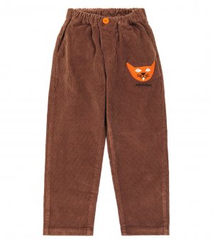 Вельветовые брюки из кошачьего хлопка , коричневый Jellymallow