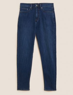 Зауженные джинсы стрейч, Marks&Spencer Marks & Spencer. Цвет: умеренный синий