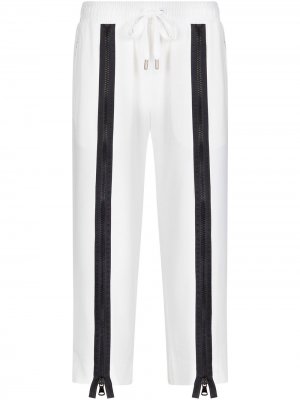 Спортивные брюки с молниями Dolce & Gabbana. Цвет: белый