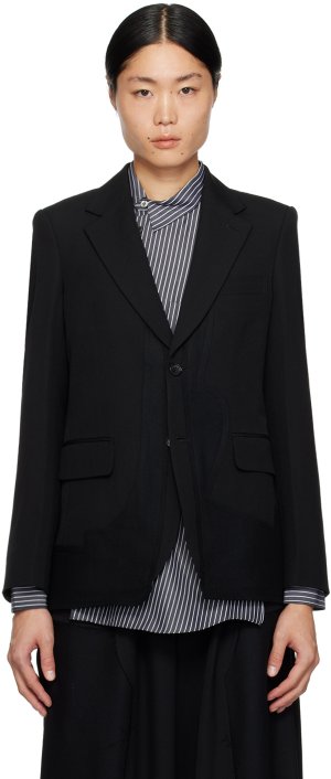 Черный валяный пиджак Comme Des Garcons Garçons