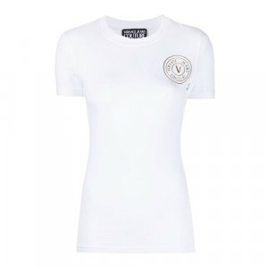 Футболка , размер S, белый Versace Jeans Couture. Цвет: белый