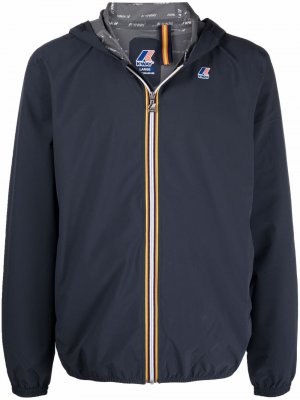 Zip-up hooded jacket K-Way. Цвет: синий