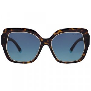 Солнцезащитные очки , коричневый Tiffany. Цвет: коричневый