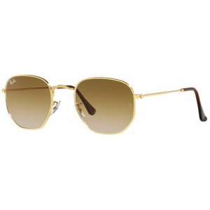 Солнцезащитные очки , коричневый, золотой Ray-Ban. Цвет: золотистый