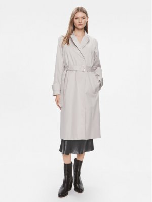 Пальто из линя стандартной посадки , серый Calvin Klein