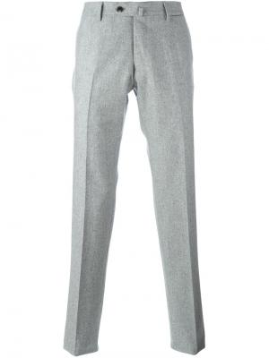 Классические брюки Caruso. Цвет: серый