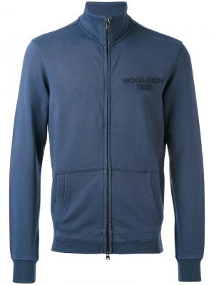 Спортивная куртка с логотипом Woolrich. Цвет: синий