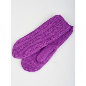 Варежки, размер OneSize, фиолетовый Noryalli. Цвет: фиолетовый