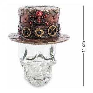 Флакон Шляпа в стиле Стимпанк на стеклянном черепе WS-1031 113-906354 Veronese
