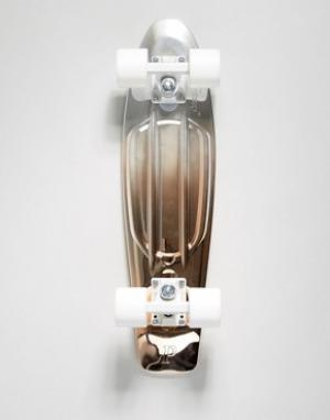 Разноцветный металлический скейтборд Penny Skateboards. Цвет: белый