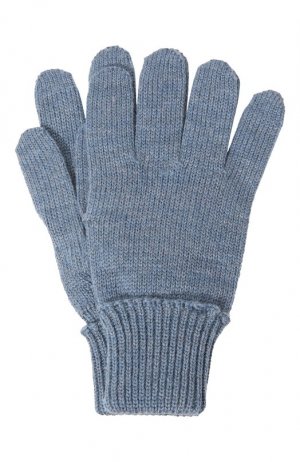 Шерстяные перчатки Il Trenino. Цвет: синий