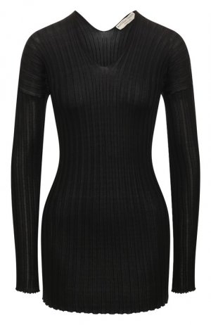 Шелковый пуловер Bottega Veneta. Цвет: чёрный