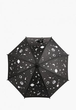 Зонт-трость Котофей. Цвет: черный