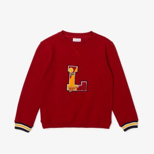 Свитеры Детский свитер Regular fit Lacoste. Цвет: красный