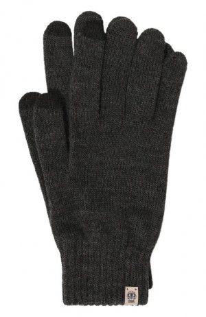 Шерстяные перчатки Roeckl. Цвет: серый