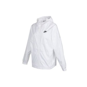 Woven Hoodie Lightweight Breathable Casual Sports Jacket Women Jackets White DD5853-100 Nike