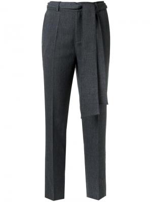 Belted high waist trousers Tufi Duek. Цвет: серый