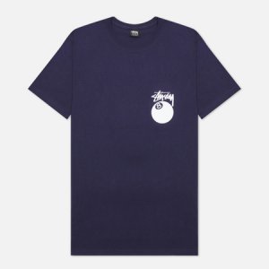 Мужская футболка 8 Ball Graphic Art Stussy. Цвет: синий