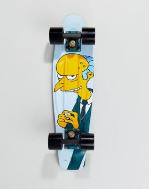 Скейтборд Simpsons x Penny Skateboards. Цвет: синий