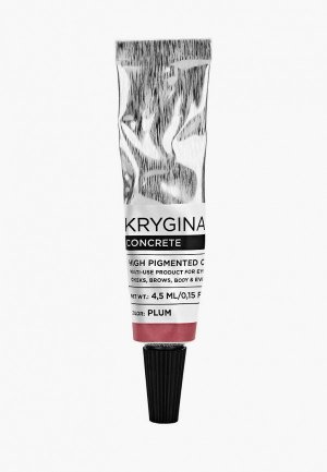 Средство Krygina Cosmetics универсальное для макияжа. Кремовый пигмент Concrete Plum, 4,5 мл, розовый. Цвет: розовый