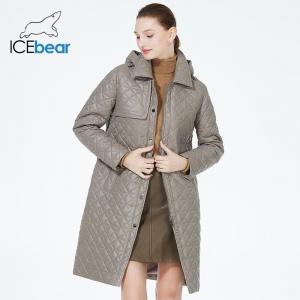 2023 женское ветрозащитное пальто с капюшоном повседневная куртка качественная парка длинными рукавами весенне-осенняя одежда ICEbear