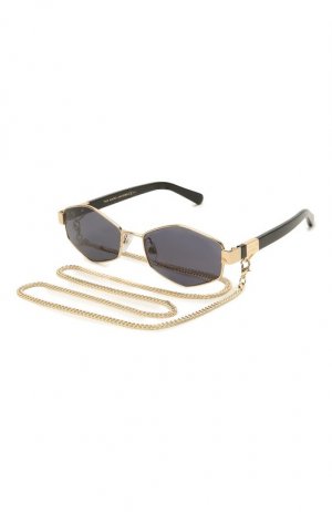 Солнцезащитные очки и цепочка MARC JACOBS (THE). Цвет: золотой