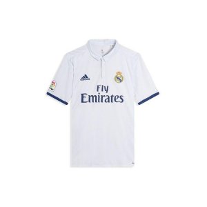 Real Madrid 2016-2017 Home Fan Edition Джерси с буквенным логотипом в полоску Мужской Белый S94992 Adidas