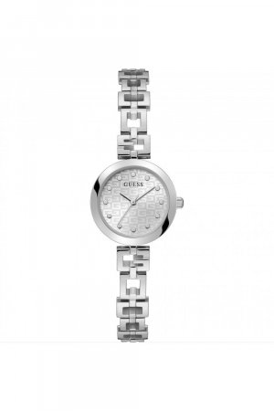 Модные аналоговые кварцевые часы Lady G из нержавеющей стали - Gw0549L1 , серебро Guess