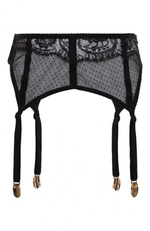 Пояс для чулок Dolce & Gabbana. Цвет: чёрный
