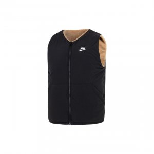 Мужской двусторонний флисовый жилет с логотипом и карманами, черный DQ4879-258 Nike