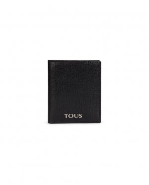 Маленький мужской кожаный кошелек New Berlin черного цвета , черный Tous