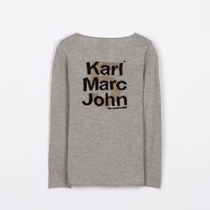 Пуловер с длинными рукавами KARL MARC JOHN. Цвет: розовый,серый