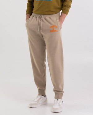 Мужские бежевые брюки-джоггеры , бежевый Franklin & Marshall. Цвет: бежевый