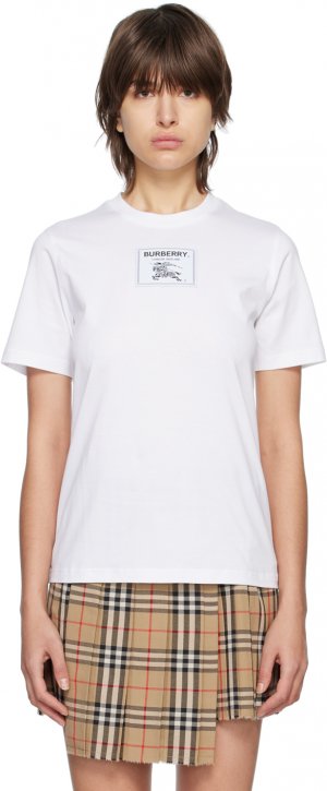 Белая футболка с лейблом Prorsum Burberry