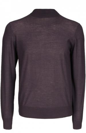 Вязаный пуловер Brioni. Цвет: темно-фиолетовый