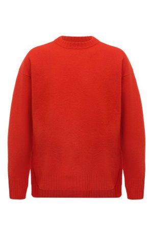 Шерстяной свитер Jil Sander. Цвет: оранжевый