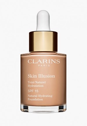 Тональный крем Clarins Skin Illusion SPF 15, оттенок 109 WHEAT, 30 мл. Цвет: бежевый