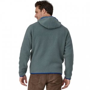 Пуловер с ворсом в стиле ретро – мужской , цвет Nouveau Green Patagonia